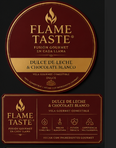 Flame Taste Dulce de Leche y Chocolate Blanco